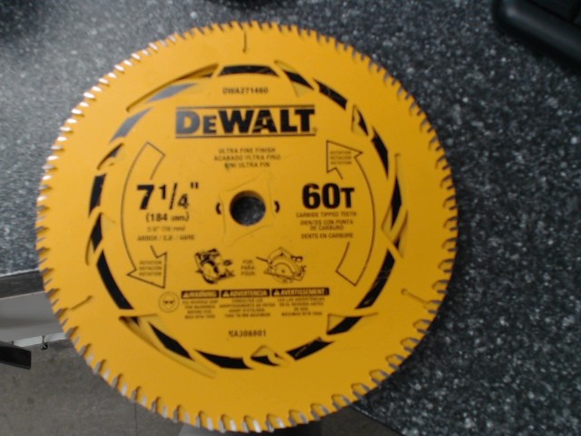 60t wood cutting blade 7 1/4