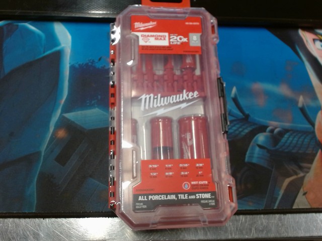 Diamond max hole saw bit set(8-piece)new