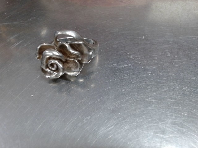 Bague argent rose