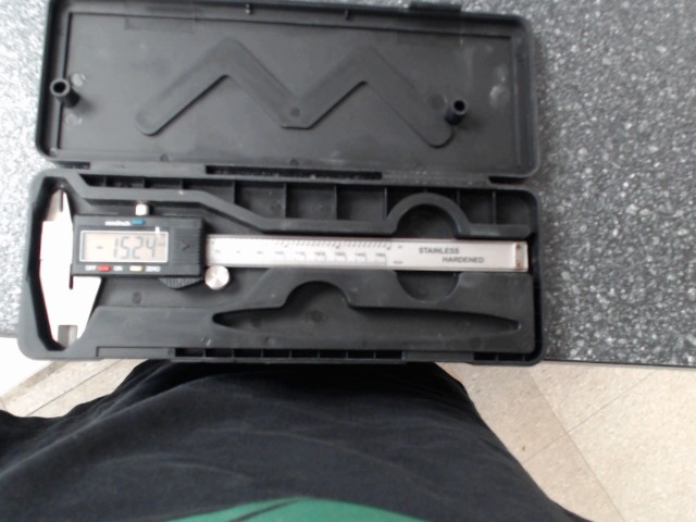 Vernier caliper dans case