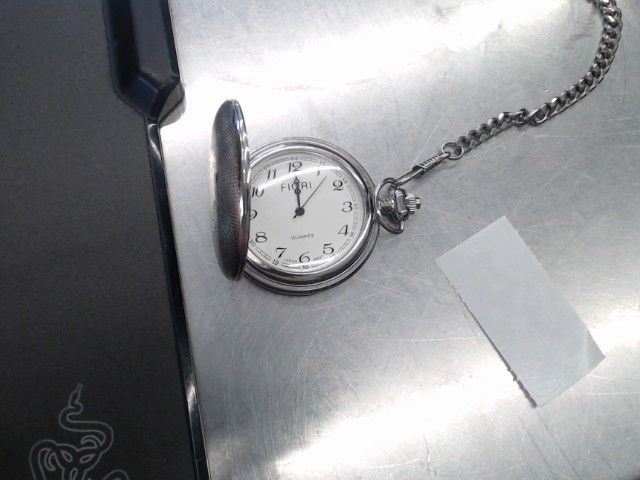 Fiori stainless steel pocket watch