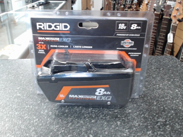 Battery 8ah 18v ridgid neuve