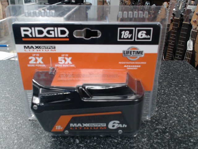 Batterie ridgid 6ah neuve