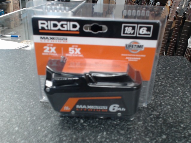 Batterie ridgid 6ah neuve