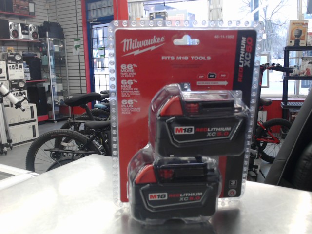 Paquet de 2 batterie xc 5.0