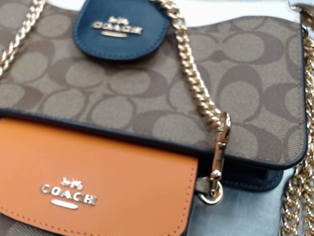 Crossbody canva orange beige coach
