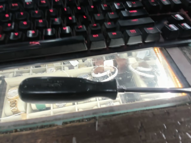 Screw driver flat 8'' black good cond