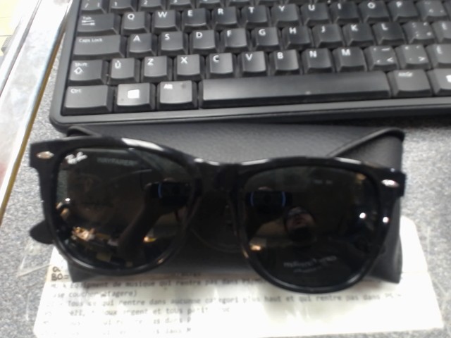 Rayban noire avec sac