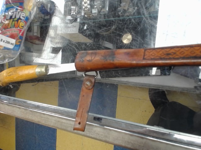 Vintage fish filetting knife+scabbard