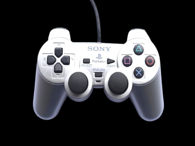 Silver ps2 controller
