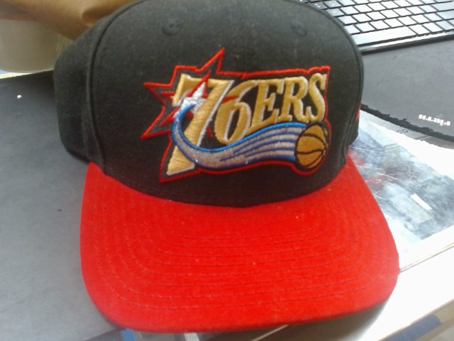 76ers snapback red and black