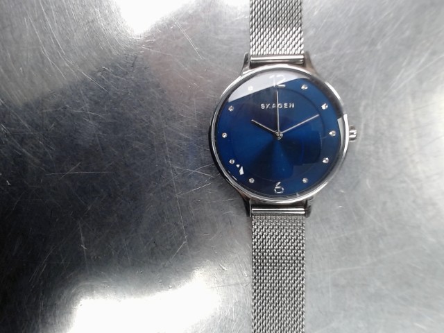 Montre stainless cadran bleu