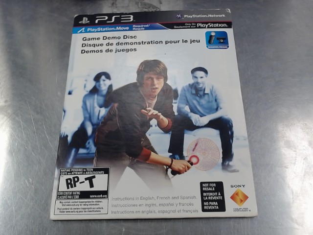 Ps3 game demo disc