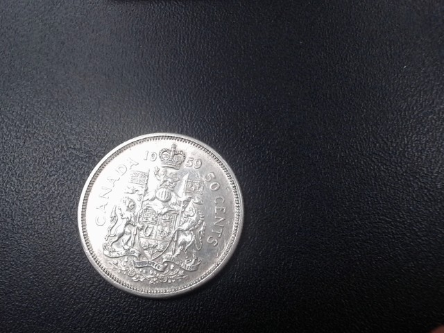 50 cents canada 1959 en argent