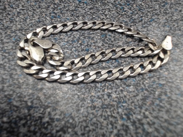 Petit bracelet en argent maille en chien