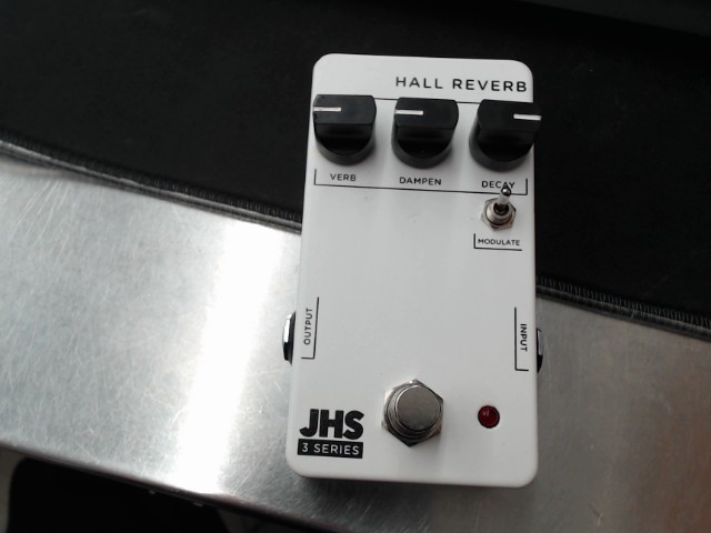 Pedale a effet hall reverb blanc