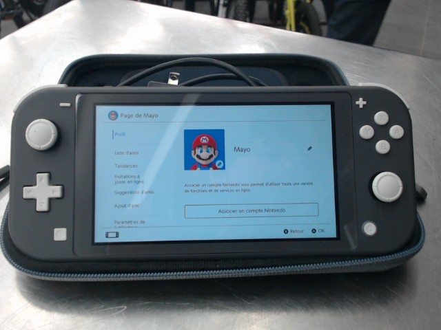 Console switch lite gris + case