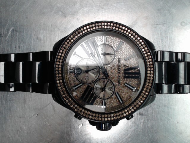 Montre noir pierre cognac