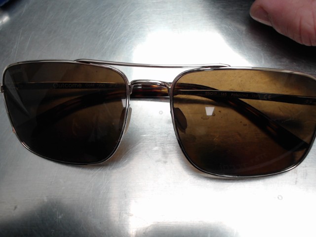 Lunettes soleil vers brun gold tone