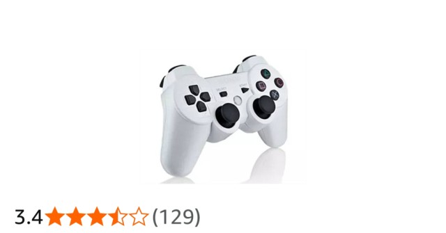 Sony dualshock white ps3 controller