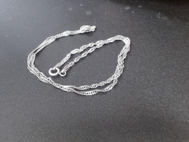 Chaine silver torsade mince