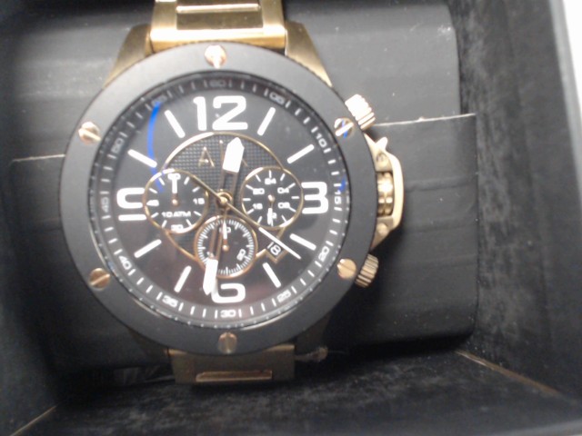 Montre armani exchange dore fond noir bo