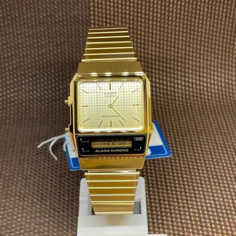 Montre plaque gold semi digital+box