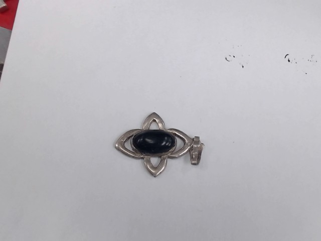 Breloque argent pierre rose 3.8gr