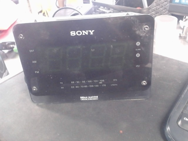 Sony black post radio