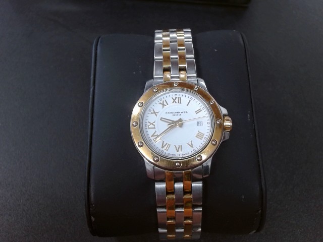 Montre stainless 2ton date fond blanc