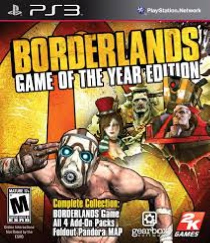 Borderlands game of the year edition ps3