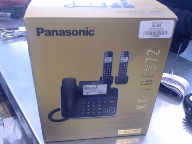 Set de 3 telephones in box
