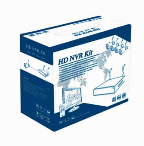 Hd nvr kit 8 security cameras in box