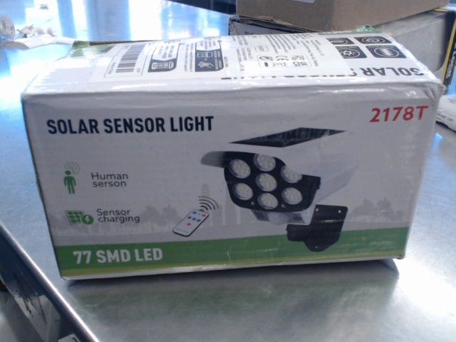 Solar charged sensor light