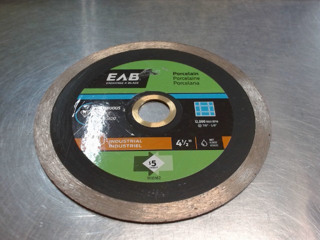 Lame 4-1/2'' porcelaine