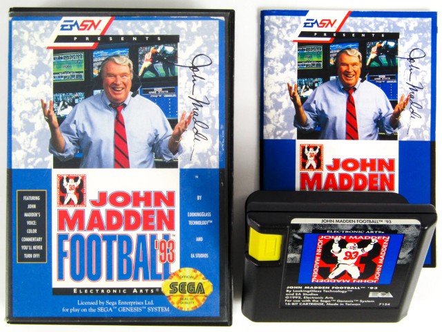 Sega genenesis john madden football 93