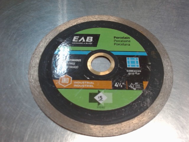Lame 4-1/2'' porcelaine