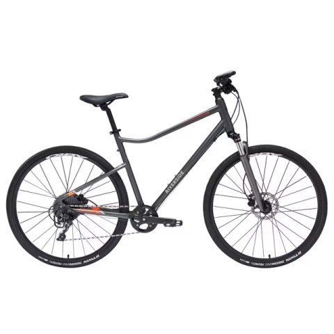 Velo btwin riverside 900 gris orange