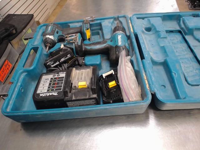 Kit drill + impact + 2 batt 1.5ah + char
