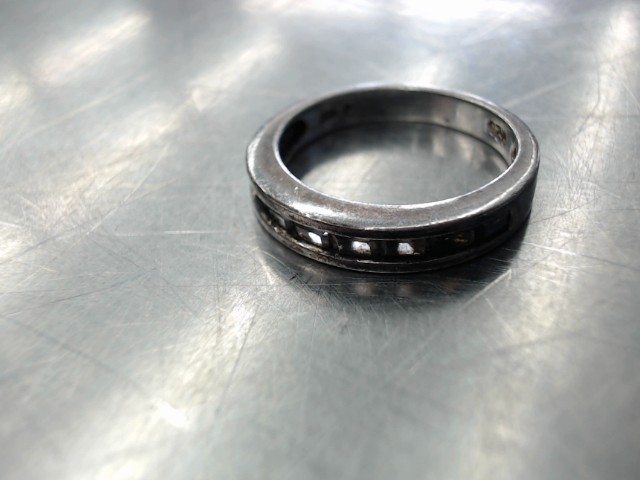 Bague argent pierres transparentes