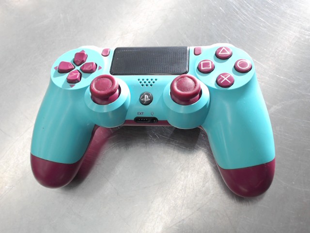 Manette de ps4 mauve et bleu pale