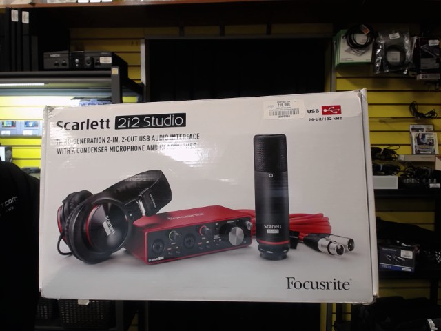 Interface audio usb scarlett +mic +ecout