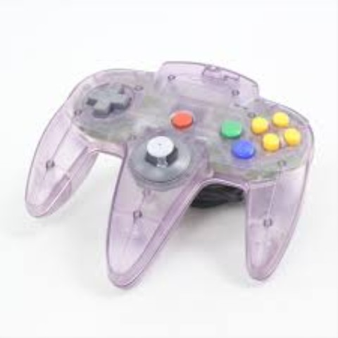 Manette de nintendo 64 mauve