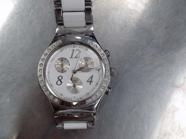 Montre stainless cadran blanc