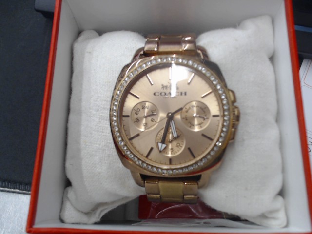 Montre coach dore rose avec box
