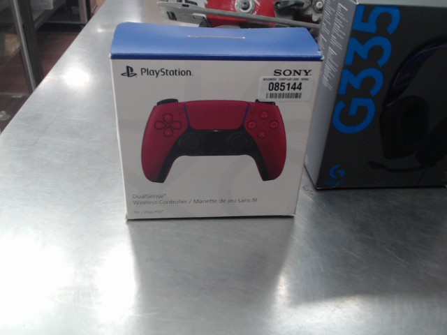 Manette de ps5 rouge + boite