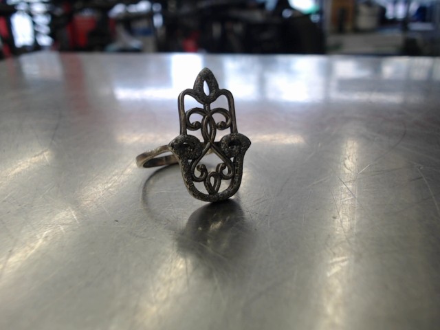 Bague en argent main de hamsa