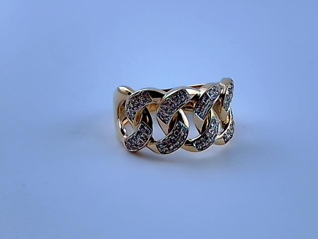 BAGUE EN OR 10KT AVEC DIAMANTS