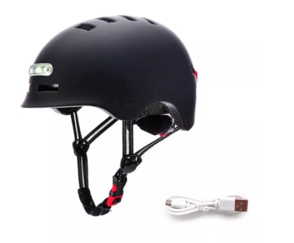 Casque velo trotinette avec led
