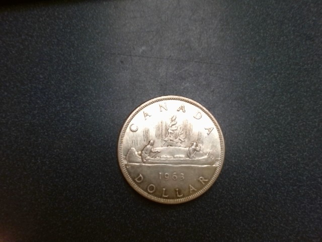 Piece  en argent canadien 1963